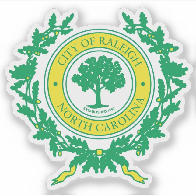 Sticker Le phoque de Raleigh, Caroline du Nord (Devant)