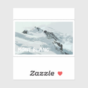 Sticker Le pic du Mont Blanc, France