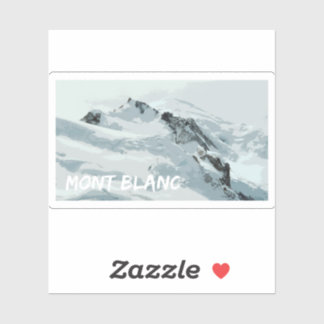 Sticker Le pic du Mont Blanc, France