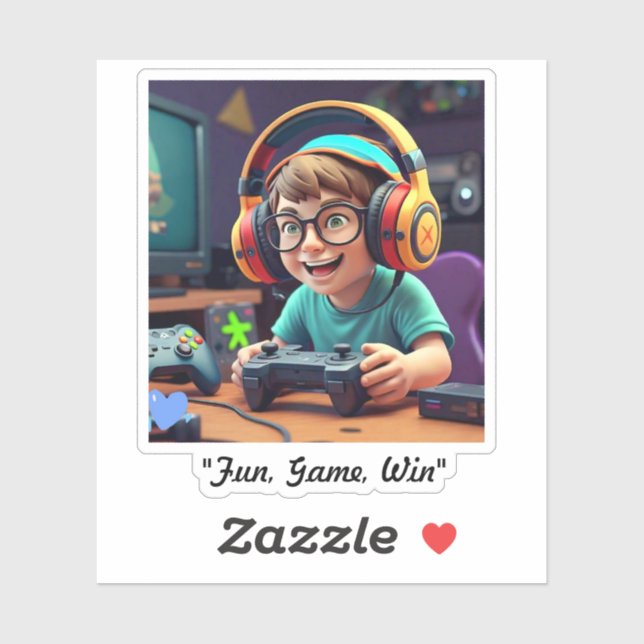 Sticker "Le plaisir du joueur" (Feuille)