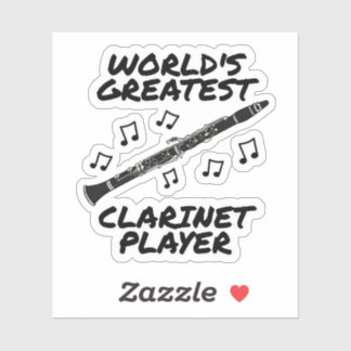 Sticker Le plus grand joueur Clarinet du monde Clarinetist