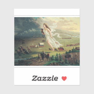 Sticker Le Progrès américain par John Gast