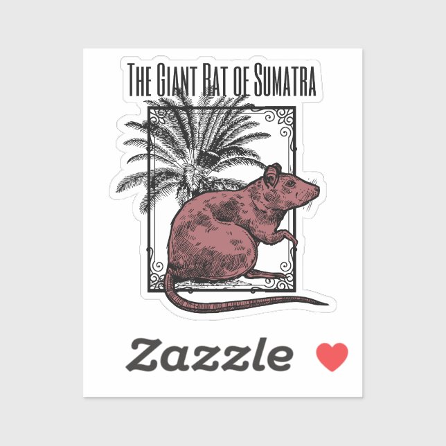 Sticker Le Rat géant de Sumatra Holmesian Sherlock Holmes (Feuille)