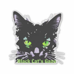 Sticker Le Regard du Chat Noir