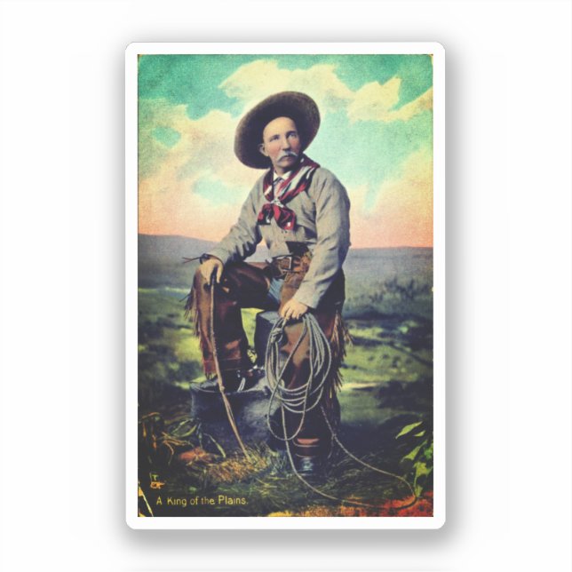 Sticker Le roi des plaines (vers 1907) (Recto)