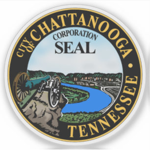 Sticker Le Sceau de Chattanooga, Tennessee