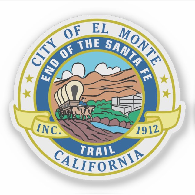 Sticker Le sceau de El Monte, Californie (Devant)