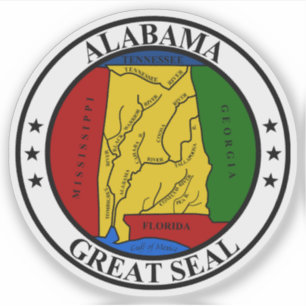 Sticker Le sceau de l'état de l'Alabama