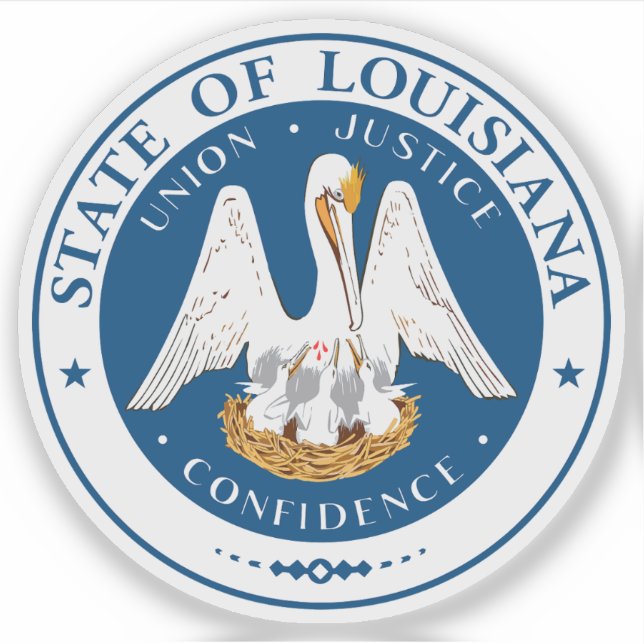 Sticker Le sceau de l'état de Louisiane (Devant)