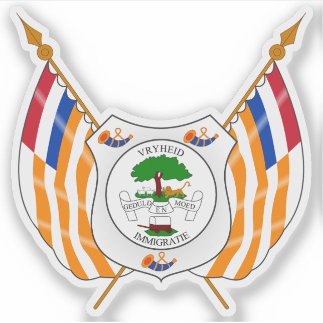 Sticker Le sceau de l'État libre d'Orange, Rép. d'Afrique  (Devant)