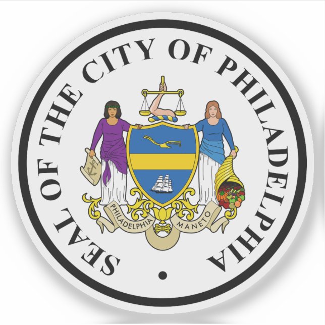 Sticker Le Sceau de Philadelphie, Pennsylvanie (Devant)