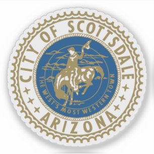 Sticker Le Sceau de Scottsdale, Arizona