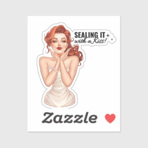 Sticker Le sceller avec un baiser !