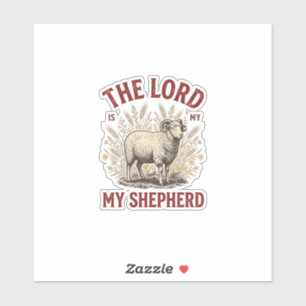 Sticker Le Seigneur Est Mon Berger Design De T-Shirt De Mo