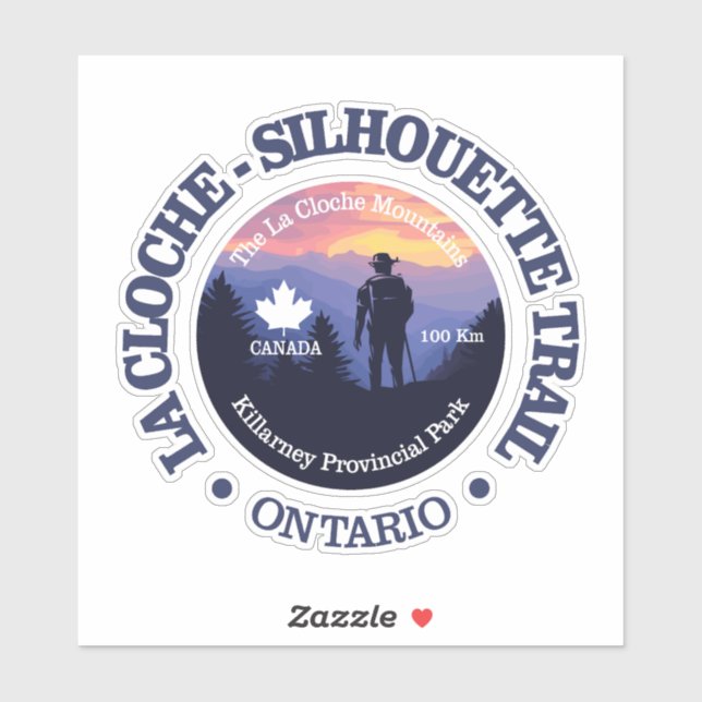 Sticker Le sentier de la Cloche-Silhouette (rd2) (Feuille)