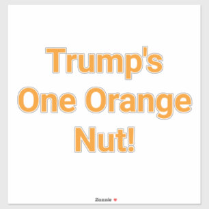 Sticker Le seul écrou orange de Trump ! Hankamer Artjunkha