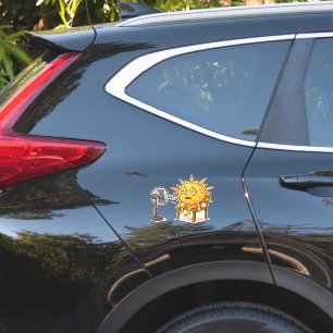 Sticker Le soleil sur une pause chaude