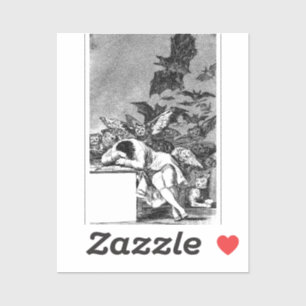 Sticker Le sommeil de la raison produit des monstres, Goya