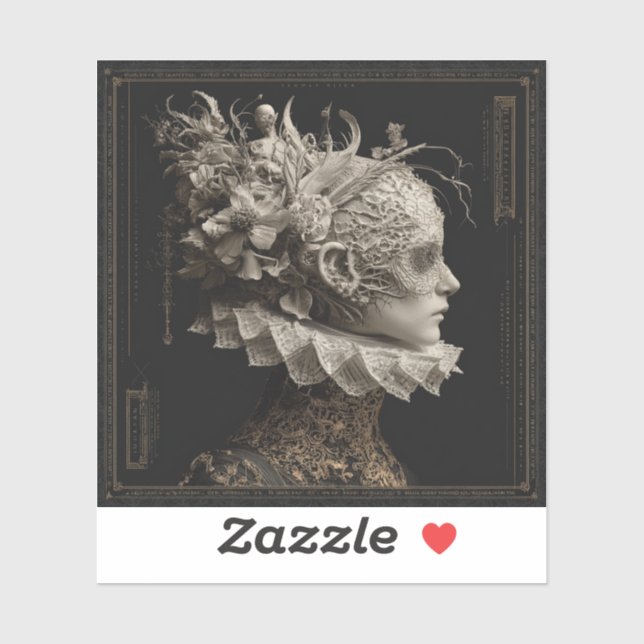Sticker Le Souverain Pâle — Art Fin Gothique (Feuille)
