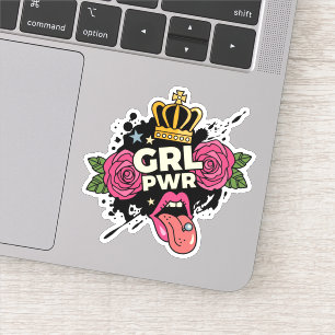 Sticker Le style tatouage Girl Power