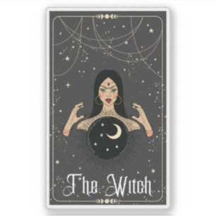 Sticker Le Tarot du vendeur de sorcière Fortune