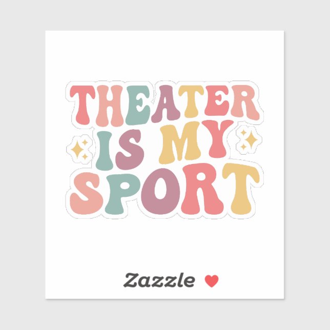 Sticker Le théâtre est mon sport (Feuille)