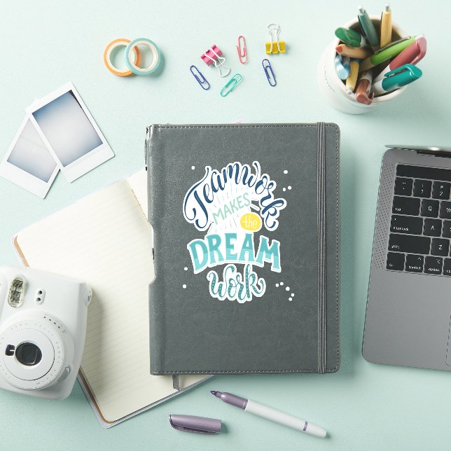 Sticker Le Travail D'Équipe Fait Le Travail De Rêve (Couverture iPad)