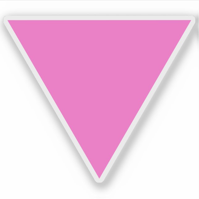 Sticker Le Triangle Rose - Fierté Gay LGBT (Devant)