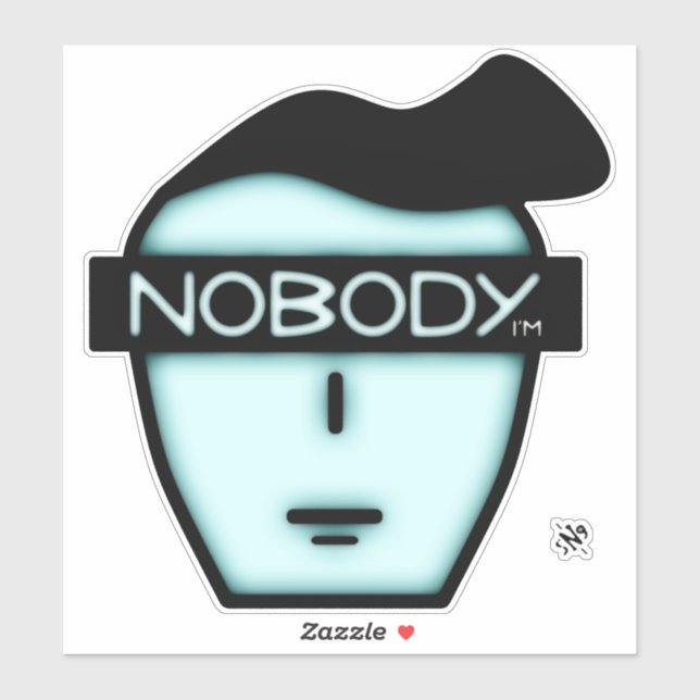 Sticker Le visage de personne anonyme v2 (Feuille)