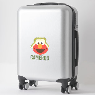 Sticker Le visage d'Elmo Woodland   Ajouter Votre Nom