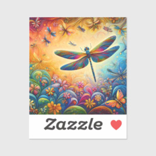 Sticker Le voyage de la libellule