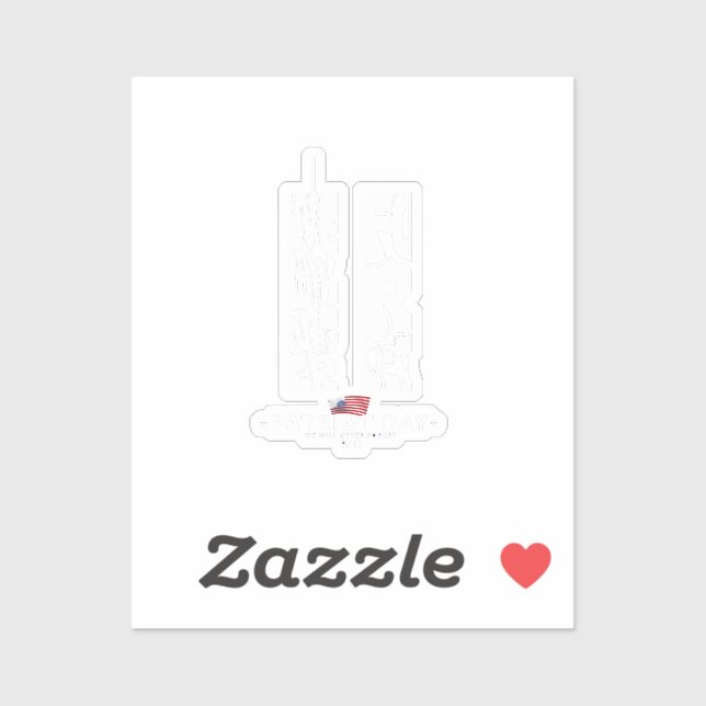 Sticker Le vrai patriotisme déteste l'injustice dans son p (Feuille)