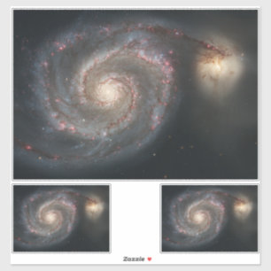 Sticker Le Whirlpool Galaxy M51 & Companion dans l'espace