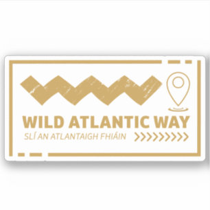 Sticker Le Wild Atlantic Way Irlande et son voyage sur la