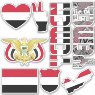 Sticker Le Yémen Extraordinaire forme les symboles nationa