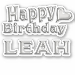 Sticker Leah Happy Birthday