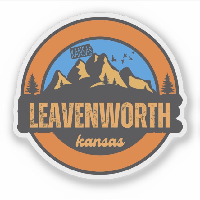 Sticker Leavenworth, Kansas (Devant)