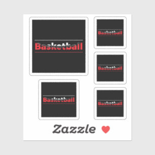 Sticker Lecteur de basket-ball - Arche géométrique minimal