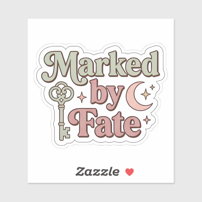 Sticker Lecteur de Romantasy - Marqué par le destin (Feuille)