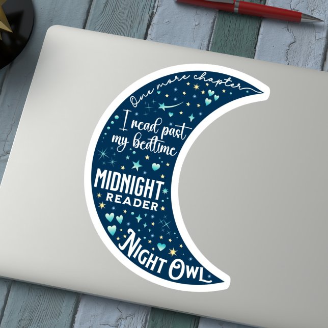 Sticker Lecteur Lune Nuit (Créateur téléchargé)