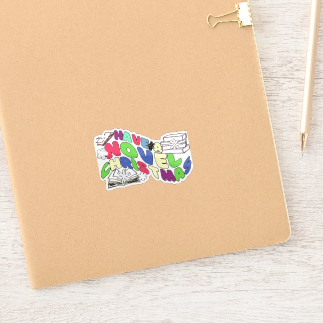 Sticker Lecture amusante Textes vagues pour les réservatio (Carnet)