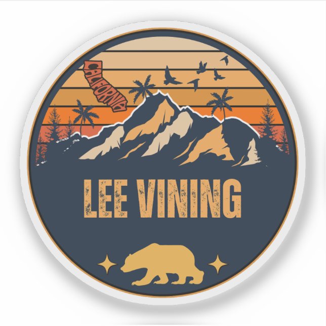 Sticker Lee Vining, Californie (Devant)