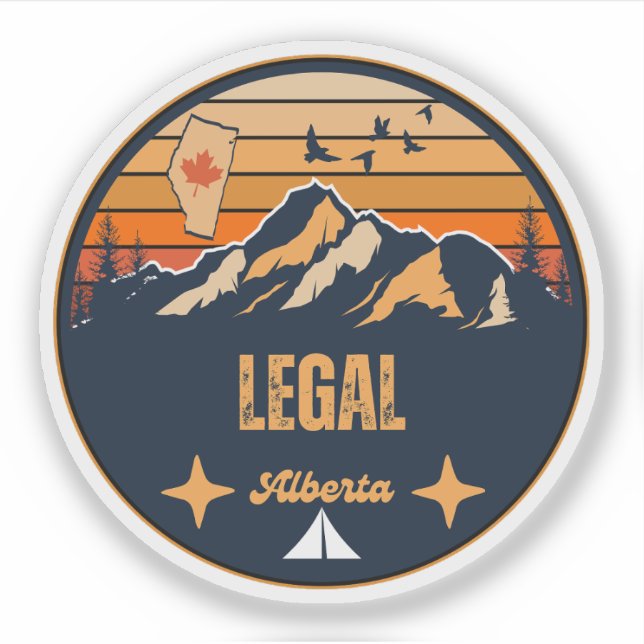 Sticker Legal, Alberta (Devant)