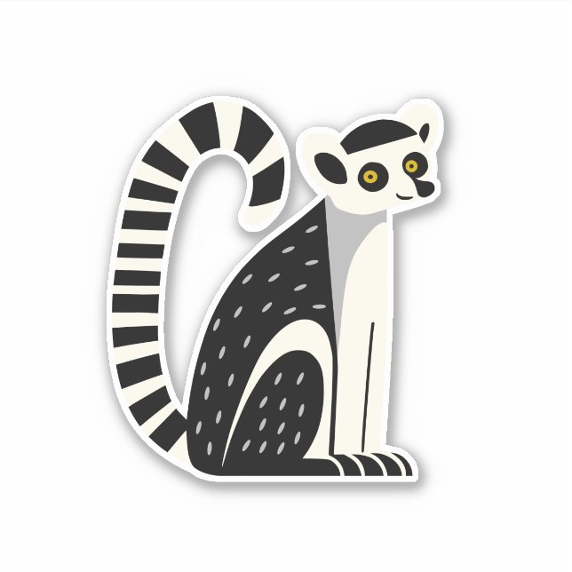 Sticker Lemur (Devant)