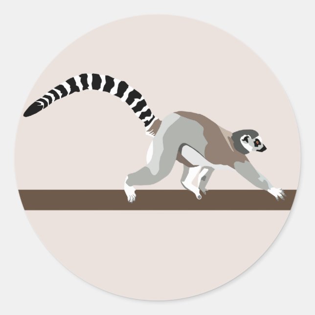 Sticker Lemur (Devant)