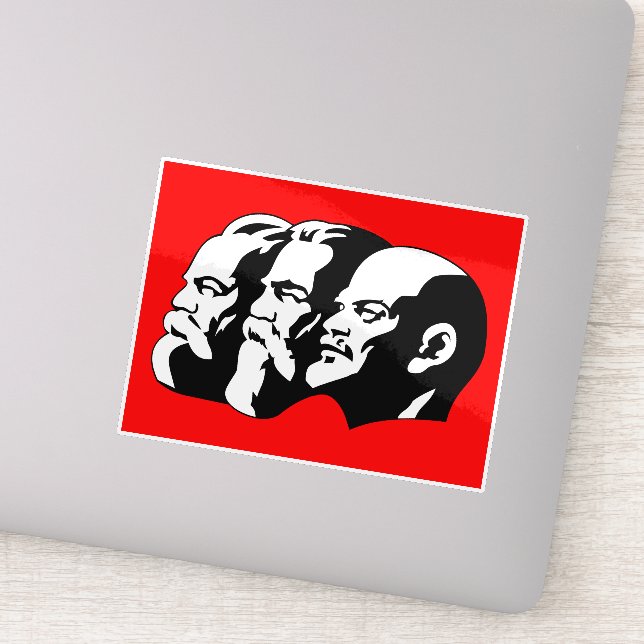 Sticker Lénine, Marx, Engels, Union soviétique, Communisme (Détail)