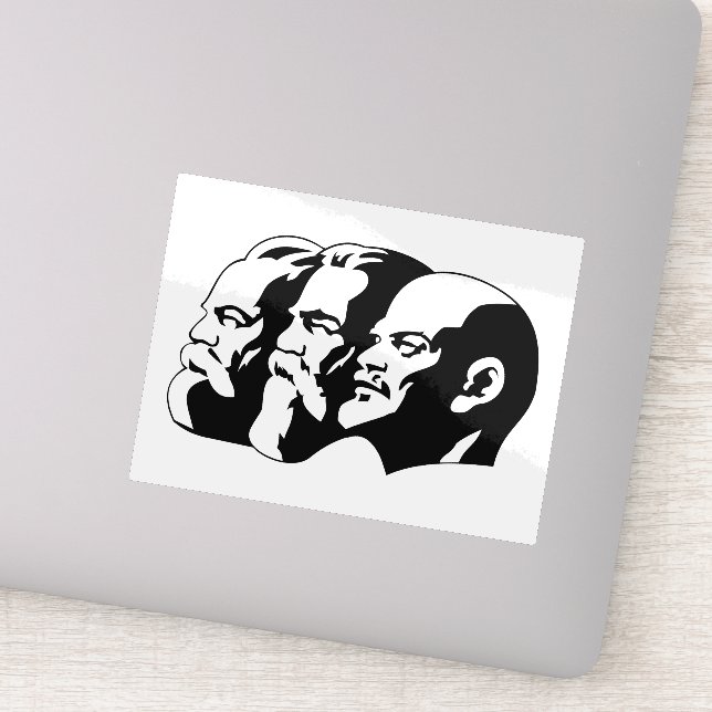 Sticker Lénine, Marx, Engels, Union soviétique, Communisme (Détail)