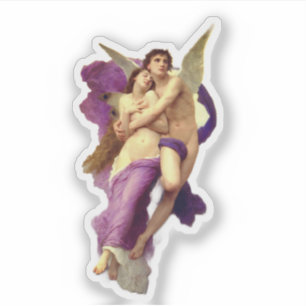 Sticker L'enlèvement de Psyche Bouguereau angel