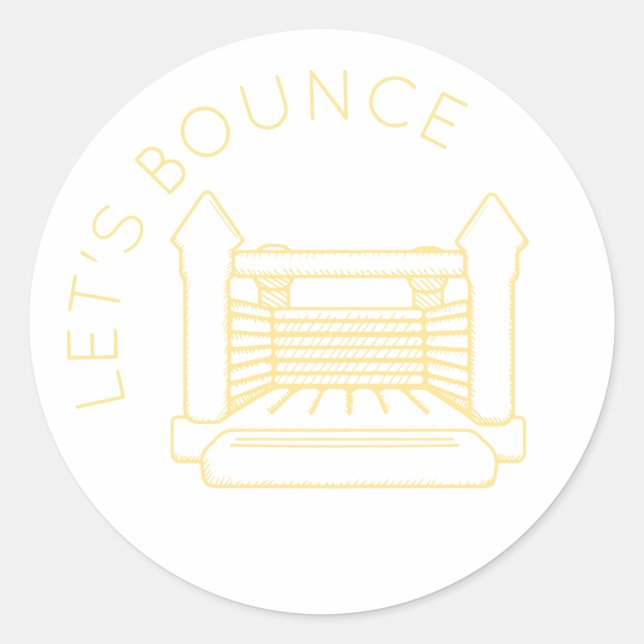 Sticker Lennon Bounce House "Let's Bounce" (Devant)