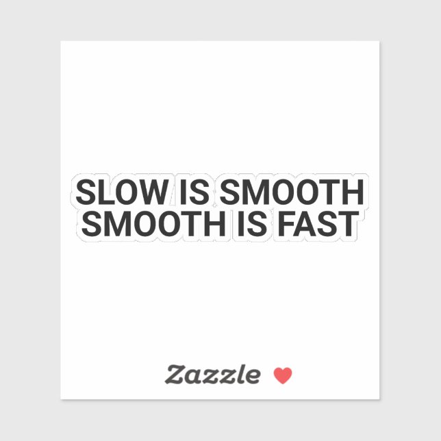 Sticker Lent Est Fluide, Fluide Est Rapide,citation,motiva (Feuille)